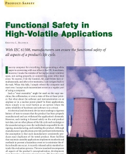 Functional Safety in High-Volatile Applications
