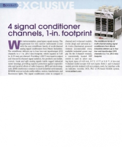 4 Signal Conditioner Channels, 1-In. Footprint