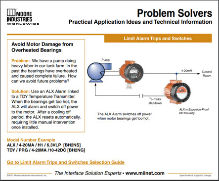 Avoid Motor Damage from Overheated Bearings Problem Solvers Moore Industries