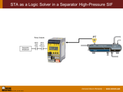 STA as a Logic Solver in a Separator High-Pressure SIF
