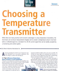 Choosing a Temperature Transmitter