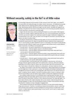 Without security, safety in the IIoT is of little value