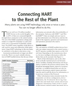 Connecting HART to the Rest of the Plant
