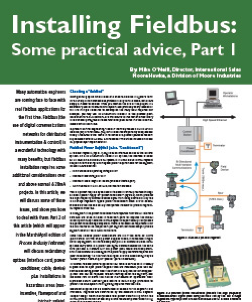 Installing Fieldbus: Some Practical Advice