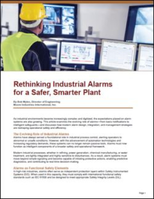 Rethinking Industrial Alarms for a Safer, Smarter Plant