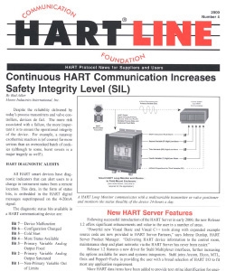 Continuous HART Communication Increases Safety Integrity Level (SIL)
