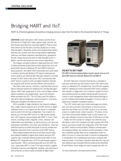 Bridging HART and IIoT