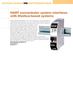 Hart Concentrator System Interfaces with MODBUS-based Systems