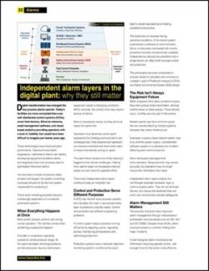 Independent Alarm Layers in the Digital Plant