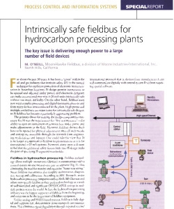 Intrinsically Safe Fieldbus for Hydrocarbon Processing Plants