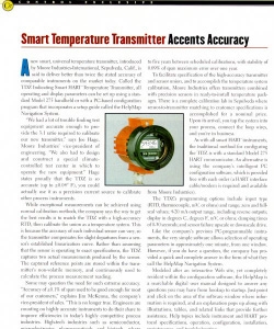 Smart Temperature Transmitter Accents Accuracy