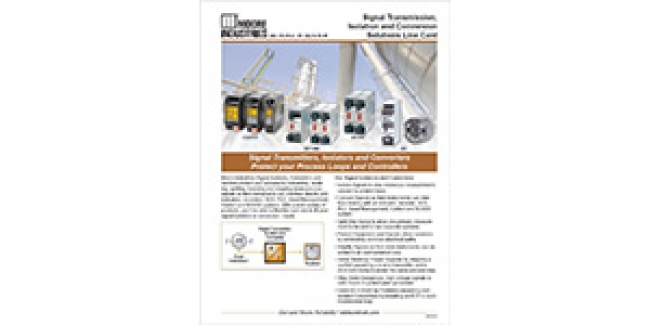 The New Signal Transmission, Isolation and Conversion Solutions Line Card is On the Website